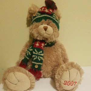 Animal Adventure Plush Stuffed Tan Teddy Bear 2007